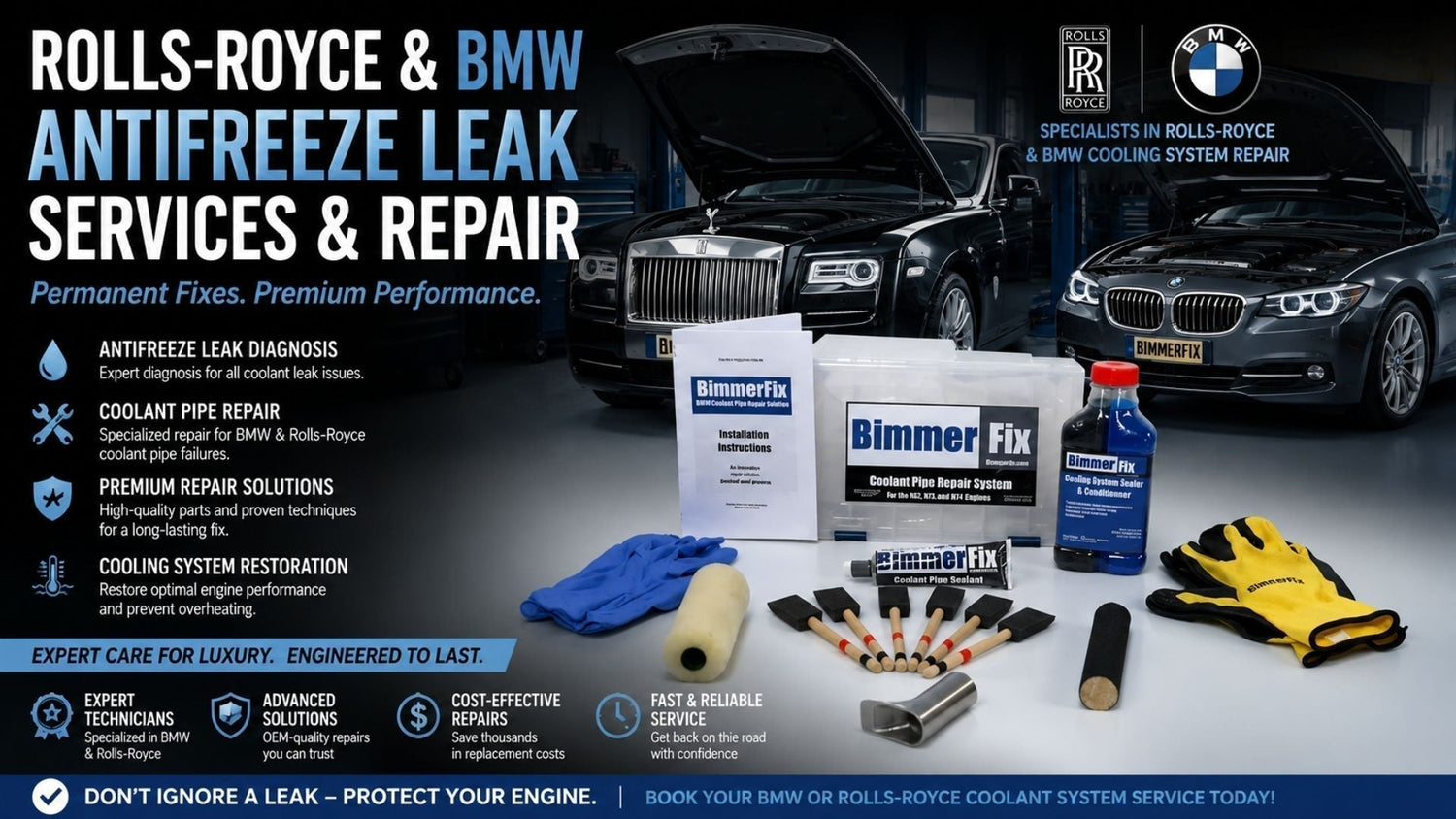 BMW abd Rolls-Royce Coolant Repair